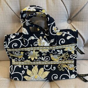 Vera Bradley cosmetic Bag Rare Retired Yellow Bird Makeup Bag